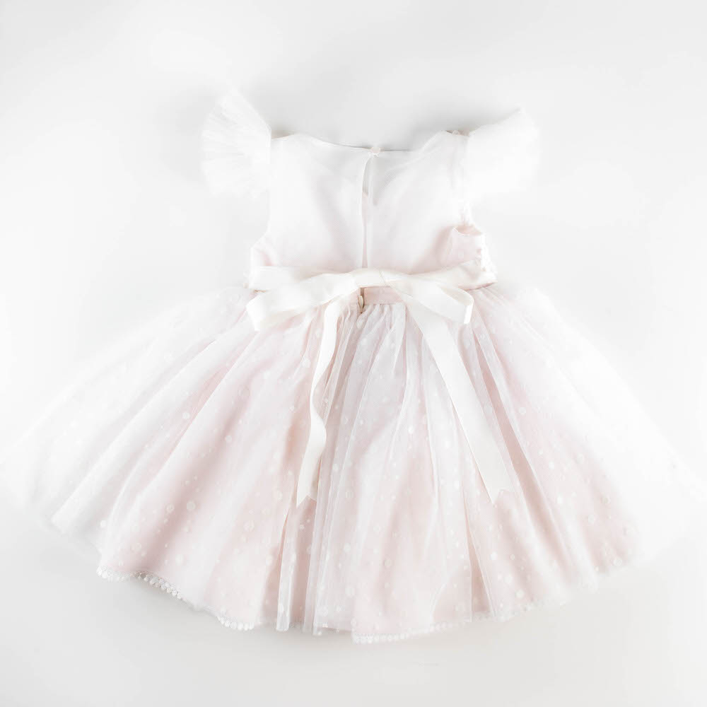 Φόρεμα ελαφρώς ροζ τούλινο