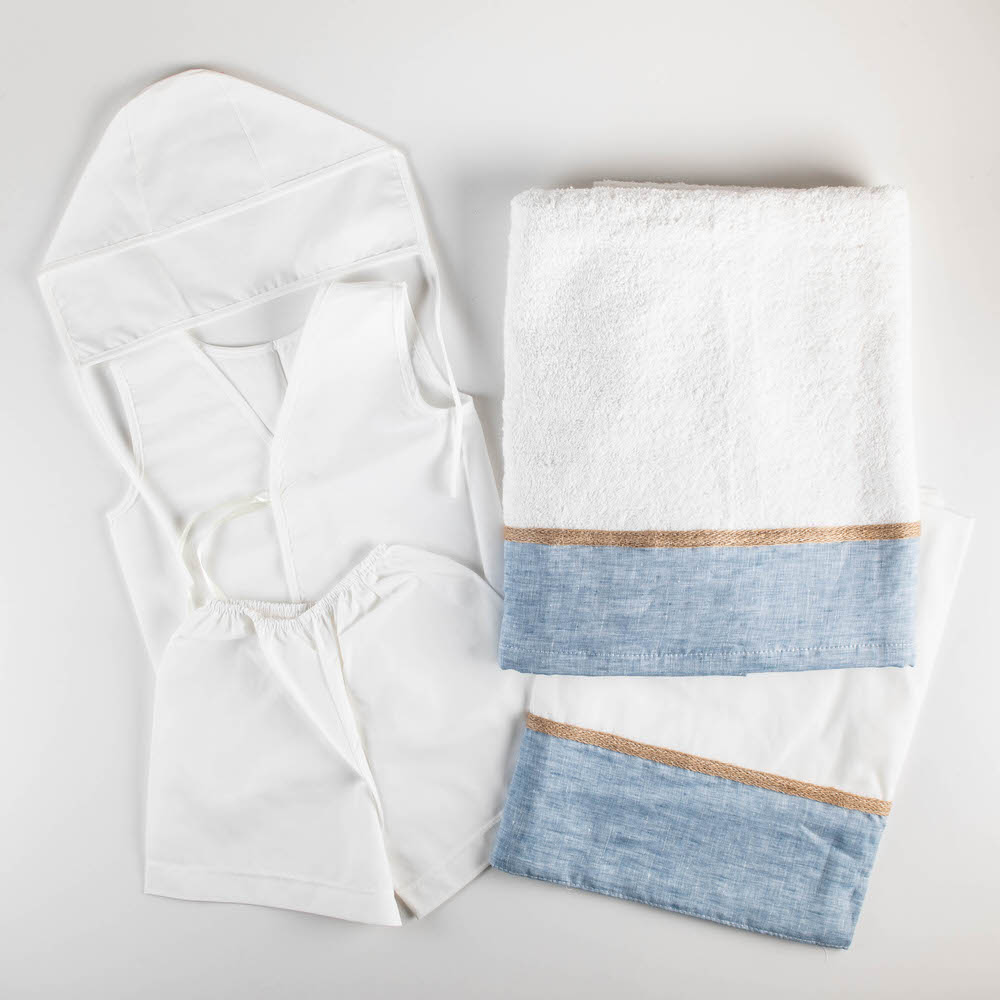 Λαδόπανο αγορίστικο σετ με φάσα άλλου χρώματος