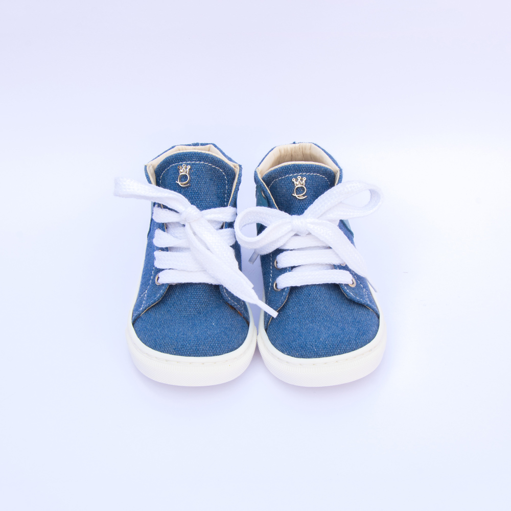 Βαπτιστικό παπούτσι για αγόρι υφασμάτινο sneaker