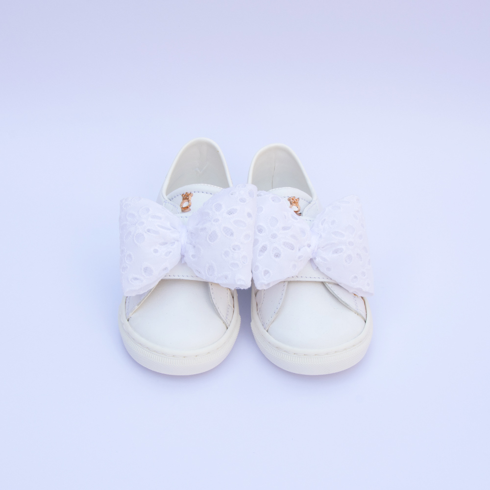 Βαπτιστικό κοριτσίστικο λευκό sneaker
