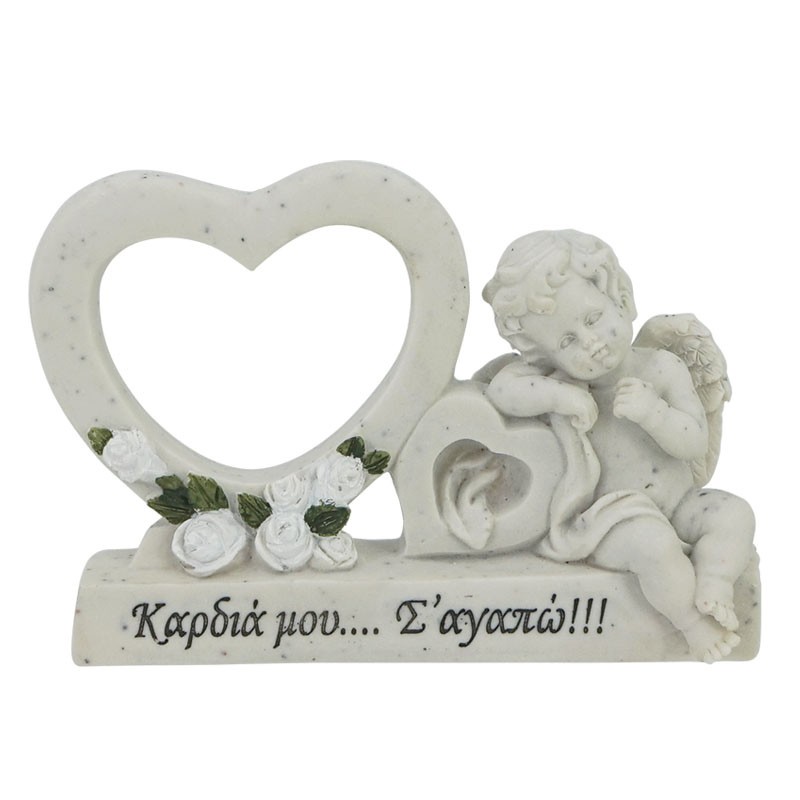 Πολυεστερικό μνημείου Άγγελος - καρδιά