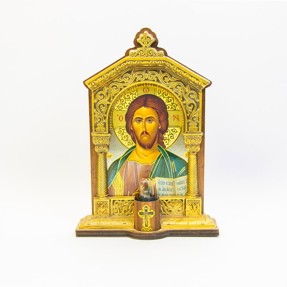 Ηλεκτρικό καντήλι με φως Ιησούς Χριστός