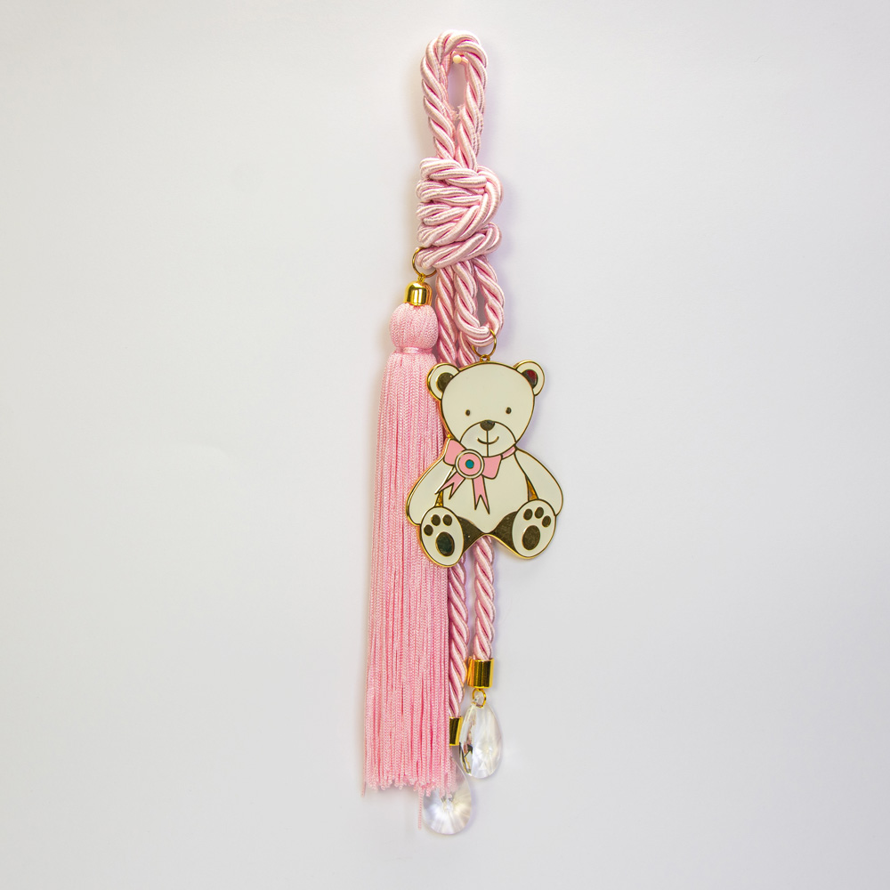 Κρεμαστό αρκουδάκι σε ροζ χρώμα