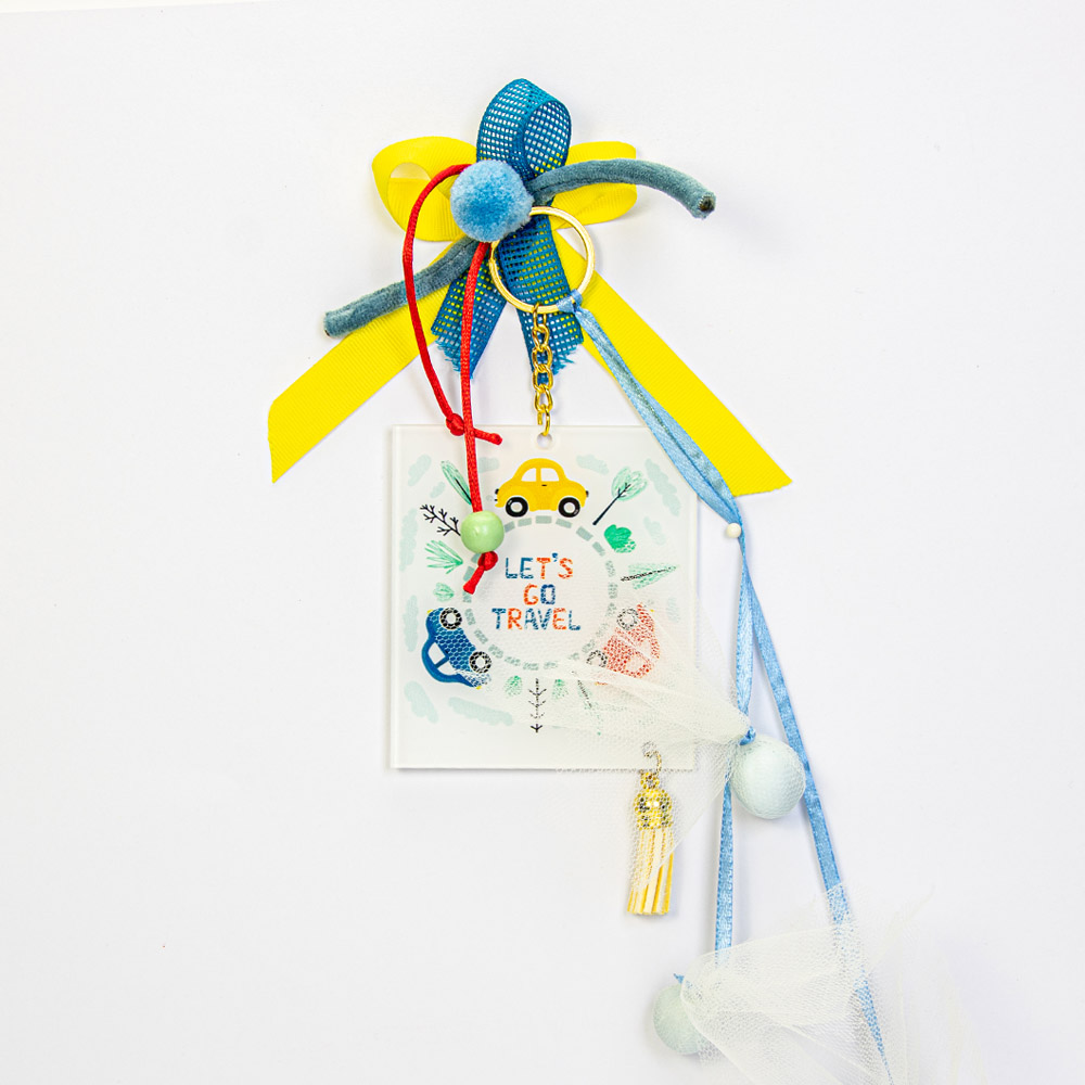 Μπομπονιέρα βάπτισης με θέμα ταξίδι