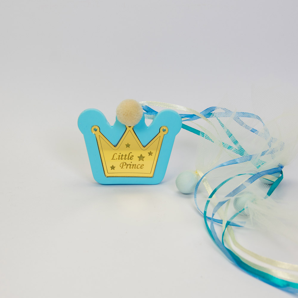 Μπομπονιέρα βάπτισης με κορώνα Little Prince