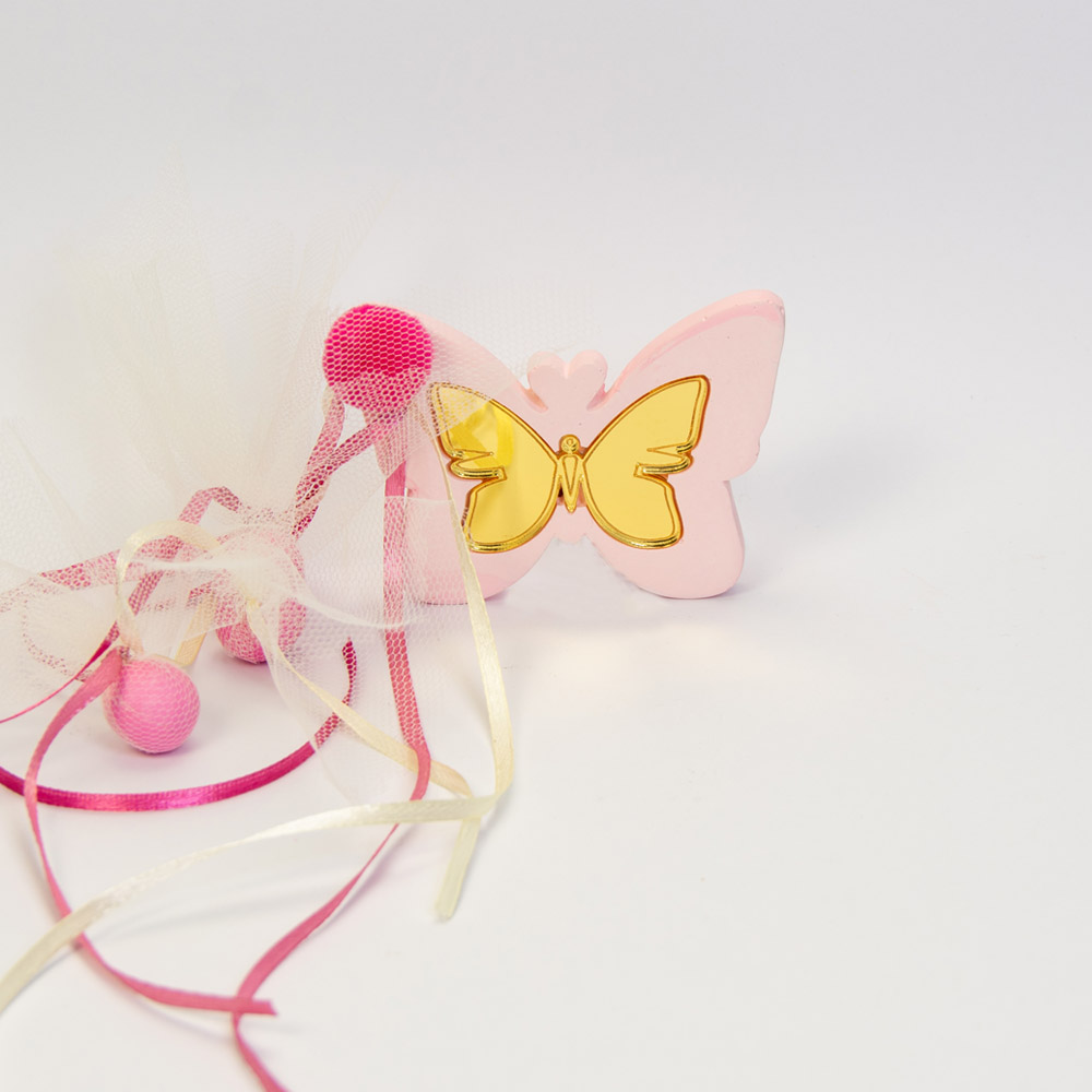 Μπομπονιέρα βάπτισης με πεταλούδα