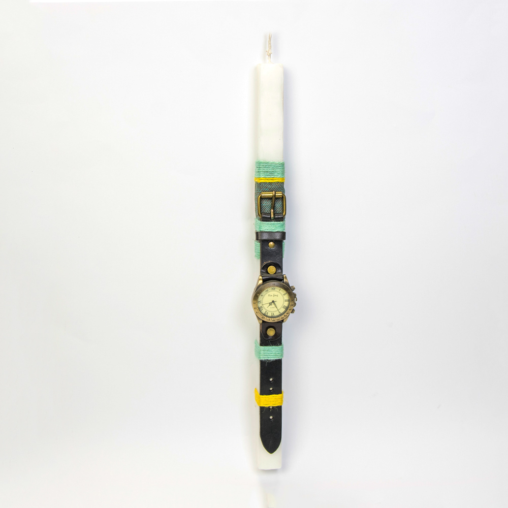 Λαμπάδα με ανδρικό ρολόι