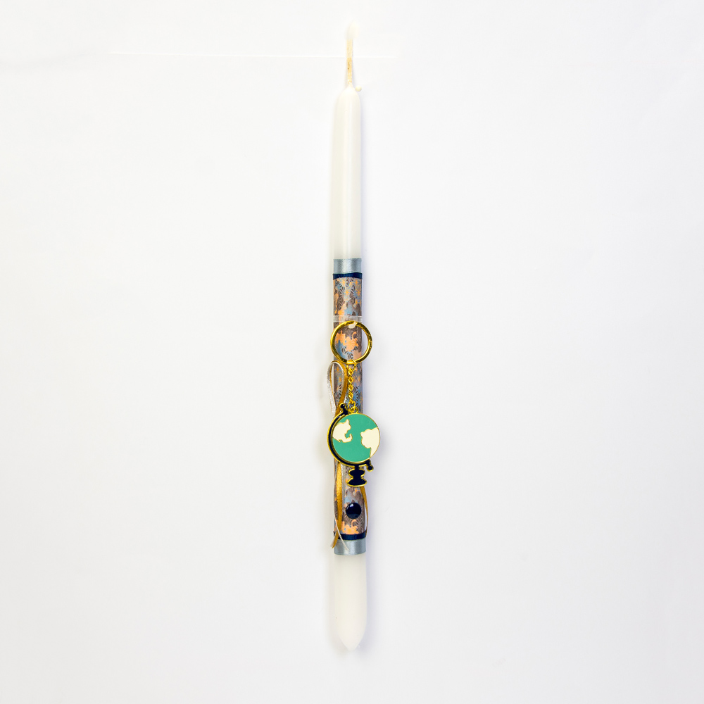 Λαμπάδα μπρελόκ υδρόγειος σφαίρα